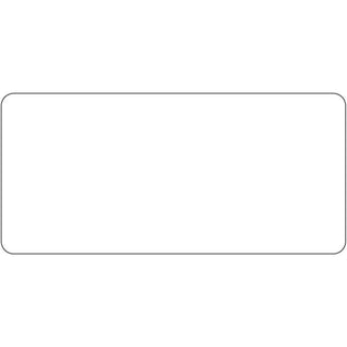 Plain White 12-Up Laser Labels - 3 1/2" L x 1 5/8" H by HUBERT – Paper, White, Pack of 780, Model 99483