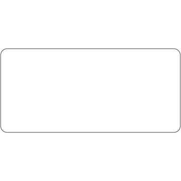 Plain White 12-Up Laser Labels - 3 1/2" L x 1 5/8" H by HUBERT – Paper, White, Pack of 780, Model 99483