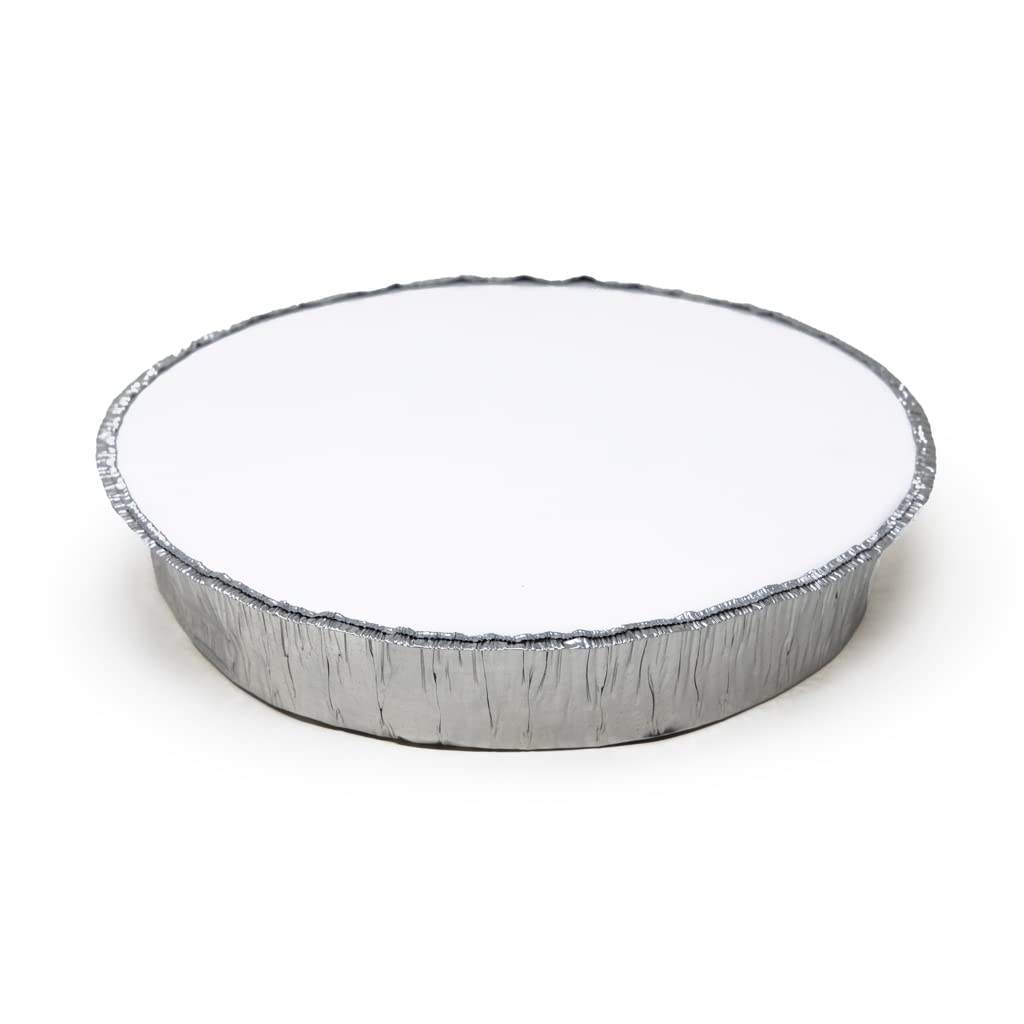 MarketPro 9" Diameter Foil Board Round Flat Lid | 500/Case by Market PRO – 9", Foil Board, white, Model FL2013