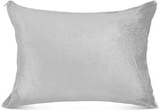 ODAWA Silver King Size Pillowcase Super Soft Zipper Pillowcases Throw Pillow Covers for Bed Couch Sofa (Pillows are not Included)