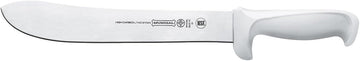 Mundial Butcher Knife w/White Poly Handle - 10"