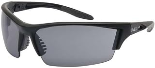 by Honeywell S2821XP Instinct Series Safety Eyewear with Matte Black Frame, Gray Lens and Uvextreme Plus AF Coating