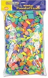 Chenille Kraft Company Foam Shapes, Classroom Pack, Assorted Shapes, 5000/PK, AST