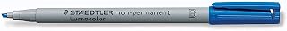 STAEDTLER Lumocolor 312 Non-Permanent Felt Tip Chisel Tip 1 to 2.5 mm Blue