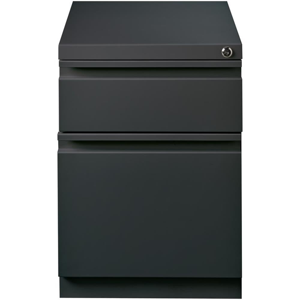 Hirsh Industries Dark Coal / Modern / 21.75" H x 15" W x 19.88" D Mobile File Cabinets
