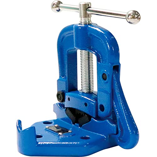 Bench Yoke Vise by Global Industrial – Cast Iron, Blue, Model HL21