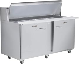 Traulsen UPT6024-LL Dealer's Choice Compact Two Section Prep Table 60" Wide with (24) Pan Capacity & Left Hinged Doors