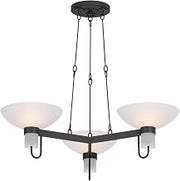 Troy Lighting F1730-TBZH Arturo - 3 Light Chandelier - 8 Inches Tall and 30 Inches Wide - Textured Bronze W/HL