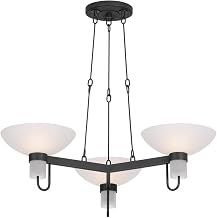 Troy Lighting F1730-TBZH Arturo - 3 Light Chandelier - 8 Inches Tall and 30 Inches Wide - Textured Bronze W/HL