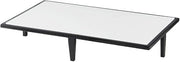Monterey Collection – Merchandiser – 21W x 12.25D x 4.75H – Black Powder Coated Metal, White Melamine