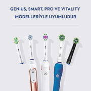 Oral-B Black Colour / 4 Count (Pack of 1) / Cross Action Pack of 4 Toothbrush Replacement Heads
