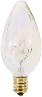Satco S3373 120V Candelabra Base 25-Watt F10 Light Bulb, Aurora