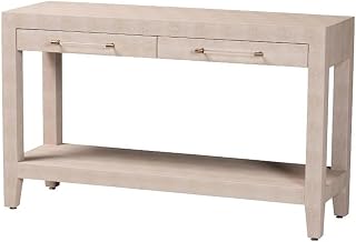 Baxton Studio Nira Faux Shagreen Console Table - Accent Display Piece