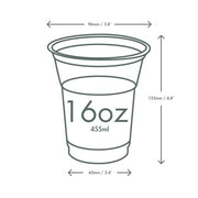 Vegware 16oz / Cup / Clear Cups