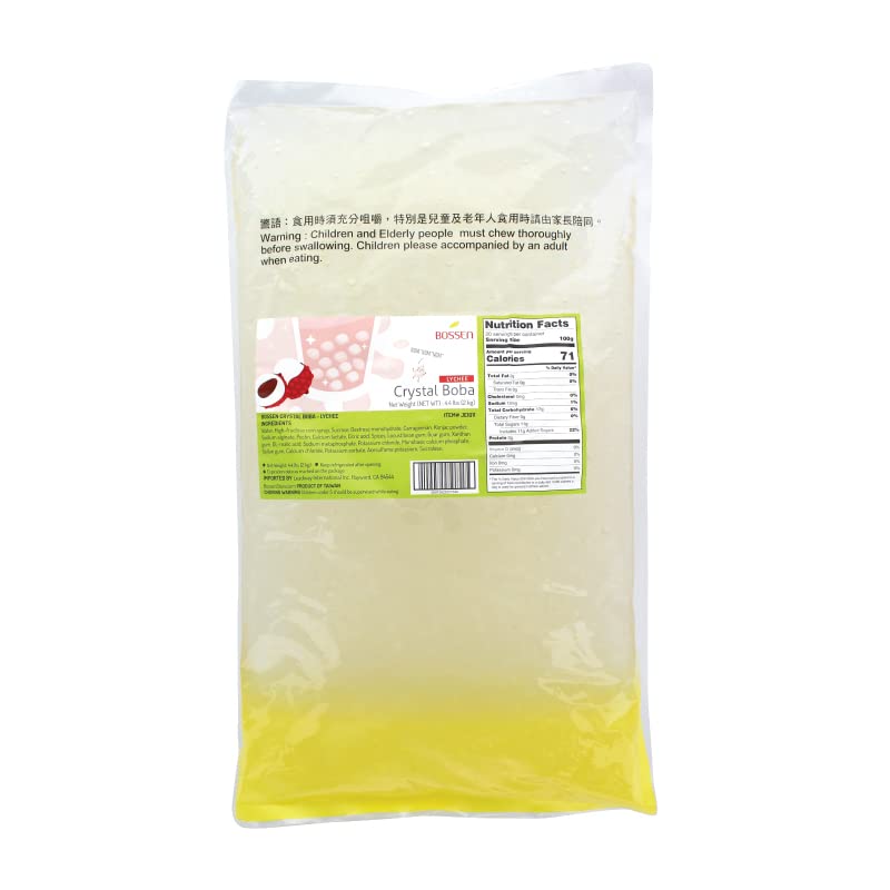 Crystal Boba (Lychee) by Bossen – 4.4 pounds, Model O7-06OA-2NYP