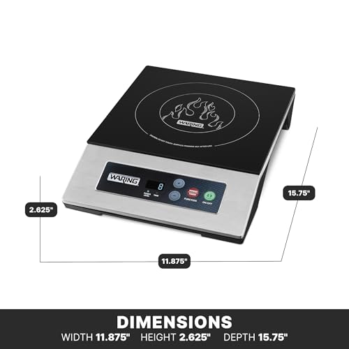 Waring Multicolor / WIH400B - Schott Ceramic Surface / 11.5" x 11.75" Countertop Burners