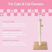 THE LICKER STORE Brown/Cream / 15.5 x 15.5 x 38 / Modern Scratching Posts