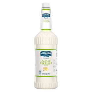 Easy Pour Bottle Caesar Dressing by HELLMANN'S – 6 x 32 oz, Pack of 6