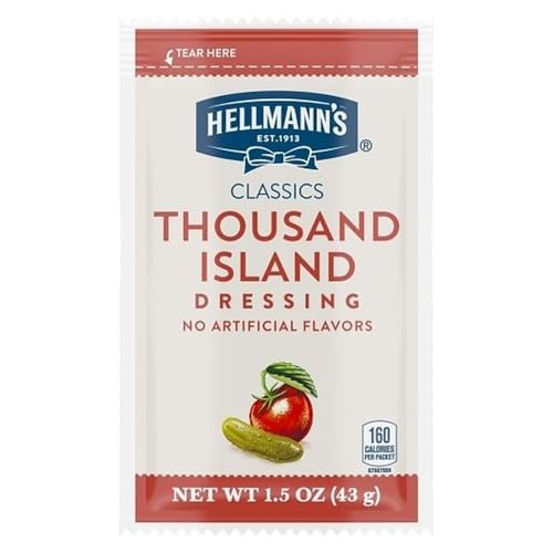 HELLMANN'S Thousand Island / 1.5 Ounce (Pack of 102) / 102 Thousand Island
