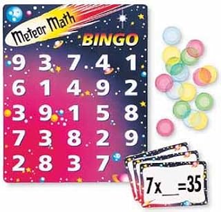 Learning Resources Meteor Math Division/Multiply Bingo