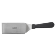 Solid Food Turner Stainless Steel with Black Polypropylene Handle - 6"L Blade by HUBERT – Medium, Stainless Steel, Silver, Model 10502150AK-BK