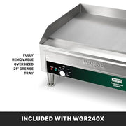 Waring 24 Inch |Model WGR240X / 25.5x28.75x14.125 / Stainless Steel Electric Griddles
