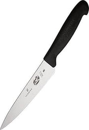 Victorinox Kitchen Fibrox Pro Chef's 6" Blade, 1¼" width at handle Black 5.2003.15