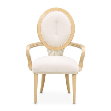Camellia Field Brown Dining Arm Chair Set of by Michael Amini – Solid; Manufactured Wood, Caramel, Model N9090004-134
