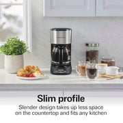Hamilton Beach With 3 Brew Strengths / 12 Cups / Matte Black Coffee Machines
