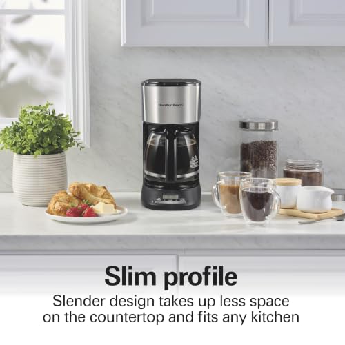 Hamilton Beach With 3 Brew Strengths / 12 Cups / Matte Black Coffee Machines