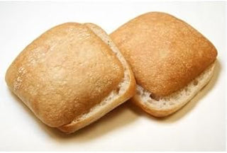 Rotellas Sliced Ciabatta Line Bun - 6 count per pack -- 8 packs per case.