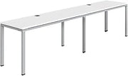 Boss Office Products Simple System Side by Side Double Desk, 96" x 24", White