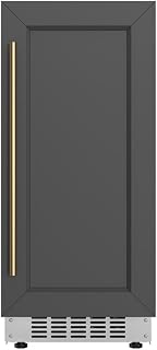 Pemberly Row Commercial Crescent Ice Maker, Stainless Steel, 99 lbs/Day Capacity, 33-lb Storage Bin, LCD Display, Self-Cleaning, Automatic Shut-Off, Gravity Drain System, Freestanding Ice Machine for