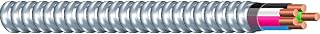 Southwire 55275702 12/4 AWG Copper THHN Wire, Black/White/Red/Blue, 1000 ft Reel Steel Armored Cable