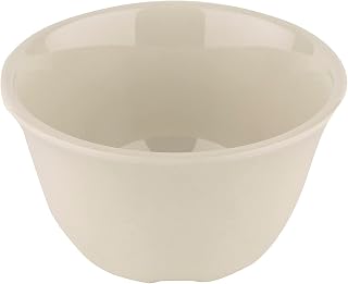 G.E.T. BC-70-DI-EC Melamine Bouillon Cup/Bowl, 7 Ounce, Diamond Ivory (Set of 4)