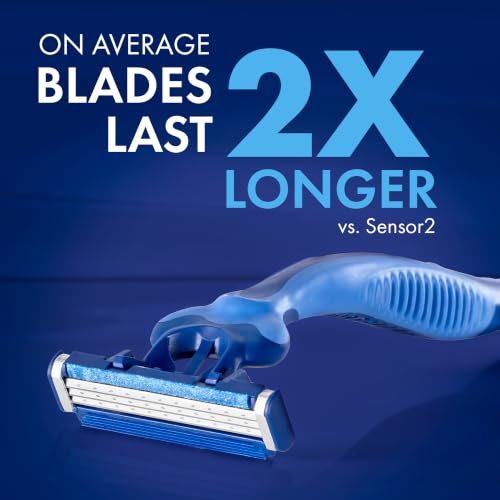 Gillette 12 Count (Pack of 1) / Modern / Blue Disposable Razors