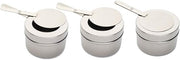 Rosseto SM194 3 Piece Multi-Chef Stainless Steel Fuel Burner Holder Set, 3-1/2" Length x 6-1/2" Width x 7-1/2" Height