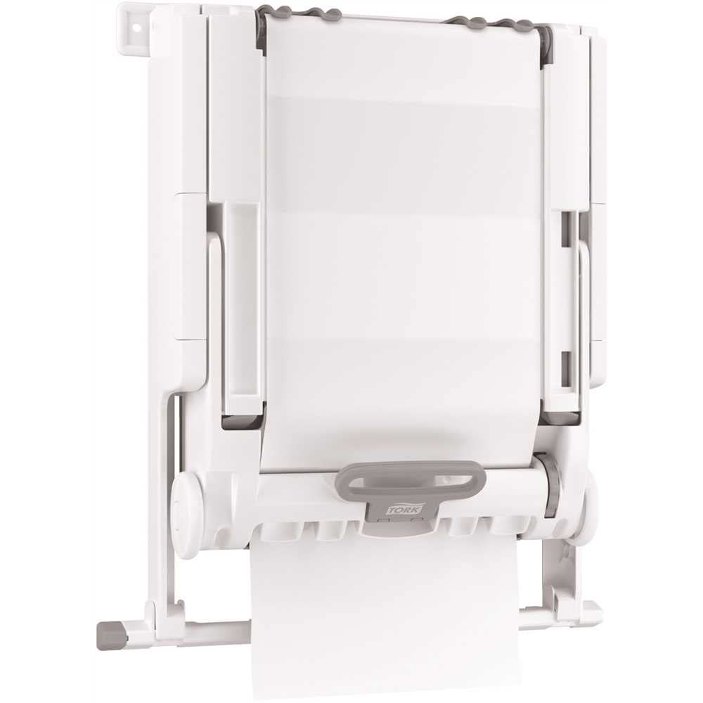 Small PeakServe Recessed Cabinet Adapter Paper Towel Dispenser44; White by Tork – Small, Paper,Plastic, White, Model 552521