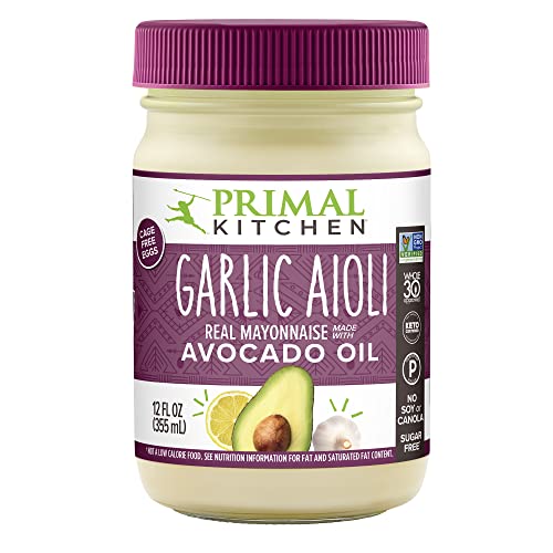 Primal Kitchen Garlic Aioli / 12 oz / No Color Mayonnaise