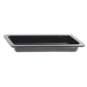 Serving Bowl Display Bowl 1/3 Size Black Melamine Edgeware Serving Bowl Display Bowl - 5 1/2 L x 12 3/5 W x 2" D by HUBERT – Melamine, Black, Model H0144-BLACK