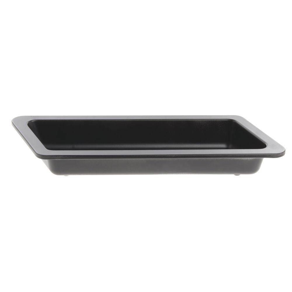 Serving Bowl Display Bowl 1/3 Size Black Melamine Edgeware Serving Bowl Display Bowl - 5 1/2 L x 12 3/5 W x 2" D by HUBERT – Melamine, Black, Model H0144-BLACK