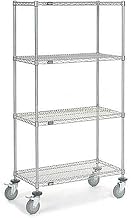 Nexel Wire Shelf Truck, 36x18x80, 1200 Pound Capacity