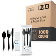 Stock Your Home Black / 1000 Pack / Casual Spoons
