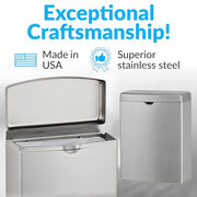 Bobrick Satin Finish / 1 Gallon / Flip Top Categories