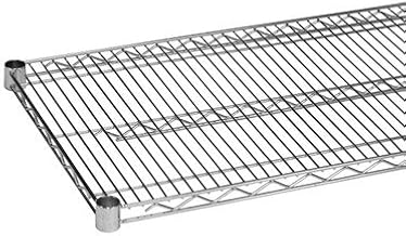 Wire Shelf with 4 Plastic Clips Shelving Unit Add-on [Set of 2] Finish: Green Epoxy, Size: 1" H x 48" W x 21" D