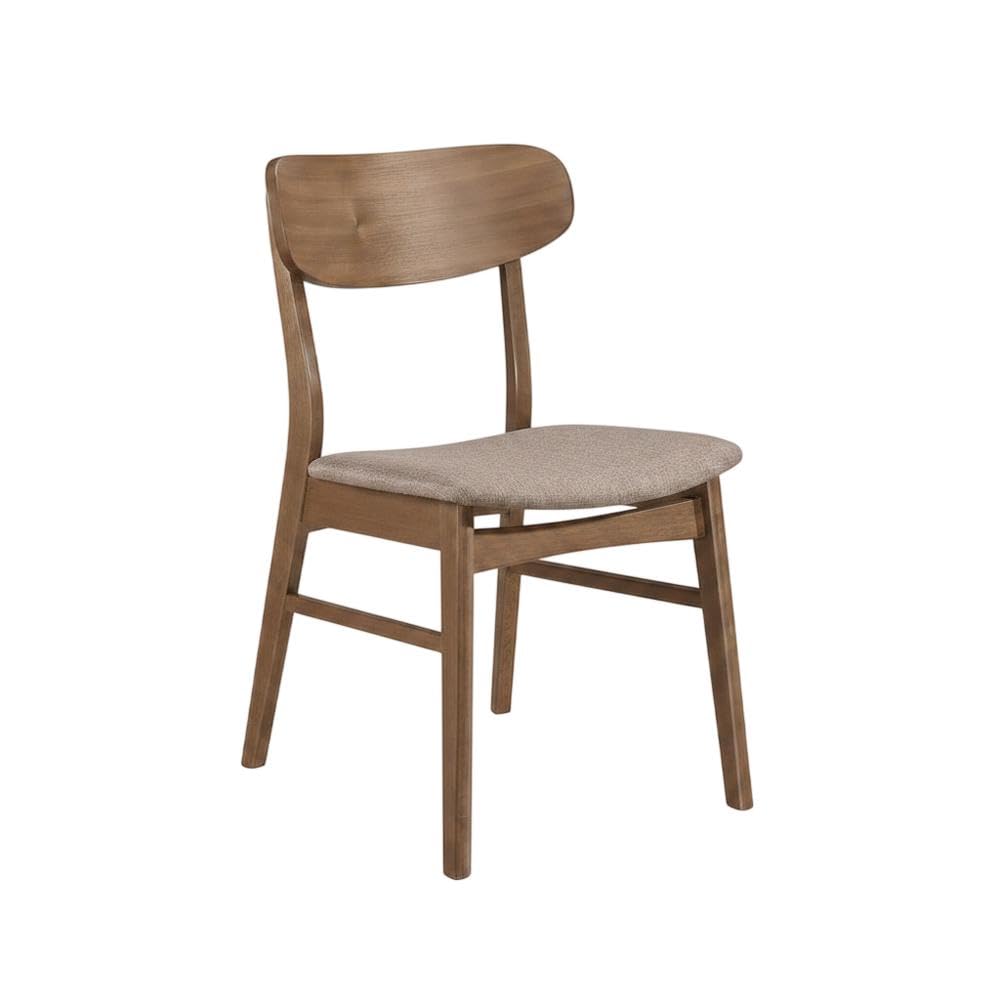 Mid-Century Modern Wooden Dining Side Chairs Set of by Furnifact – Wood, Brown, Pack of 2