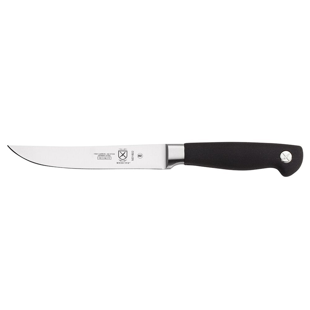 Mercer Culinary 5" / Non-Serrated Steak Knife 5-inch / Black Utility Knives