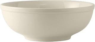 Tuxton China BEB-5203 Menudo/Salad/Pasta Bowl, 58 oz., 8-1/2" Diameter x 3-1/8"H, Round, Microwave and Dishwasher Safe, Oven Proof, Fully Vitrified, Ceramic, DuraTux, Pack of 12