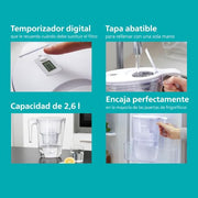 PHILIPS 8-Cup / White / 2.6 liters Kitchen & Bath Fixtures