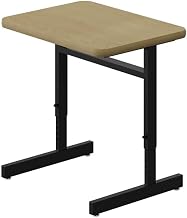 HPL Student Desk, 20 in D X 27 in W X PARTICLEBOARD, Fusion Maple W/Fusion Maple Band